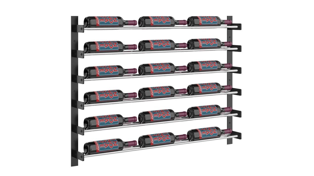 WW-301-KCHa.jpg <strong>Evolution Wine Wall 30 3C Wall Mounted Wine Rack 18 to 54 bottles<strong> - Image 1