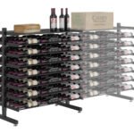 Evolution Double Sided Island Display Rack Shelf 3C Extension (freestanding metal wine rack)