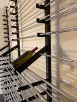 Evolution Wine Wall Post 10s <br/>Floating Wine Rack System Component<br/>Solid Frame / Single Post - Image 2