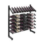 Evolution Single Sided Island Display Rack Presentation Row 3C (freestanding metal wine rack)