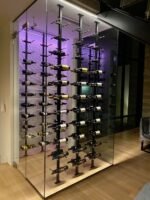 <strong>Vino Pins Post Kit <br/>Two-Sided Label Forward <br/>Floating Wine Rack <br/>40-80 bottles<strong> - Image 4