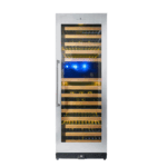 TALL LARGE WINE REFRIGERATOR WITH GLASS DOOR WITH STAINLESS STEEL TRIM - Image 2
