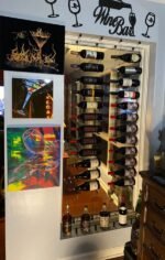 12 BOTTLE INVISIBLE PEG CABLE WINE RACK - Image 5