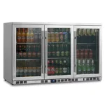 53 Inch Heating Glass 3 Door Large Beverage Refrigerator - Image 3