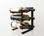 Mini 6-Bottle Tabletop Metal Wine Rack